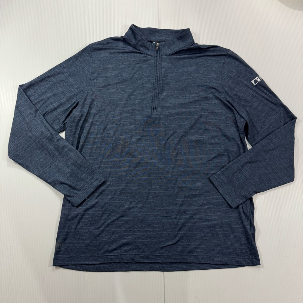 398. Men’s Travis Mathew Navy Blue Quarter-Zip Pullover - American equity (XXL)